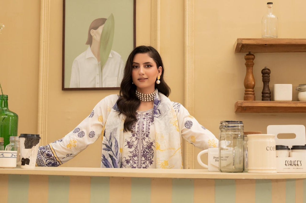 3 PIECE - EMBROIDERED LAWN SUIT