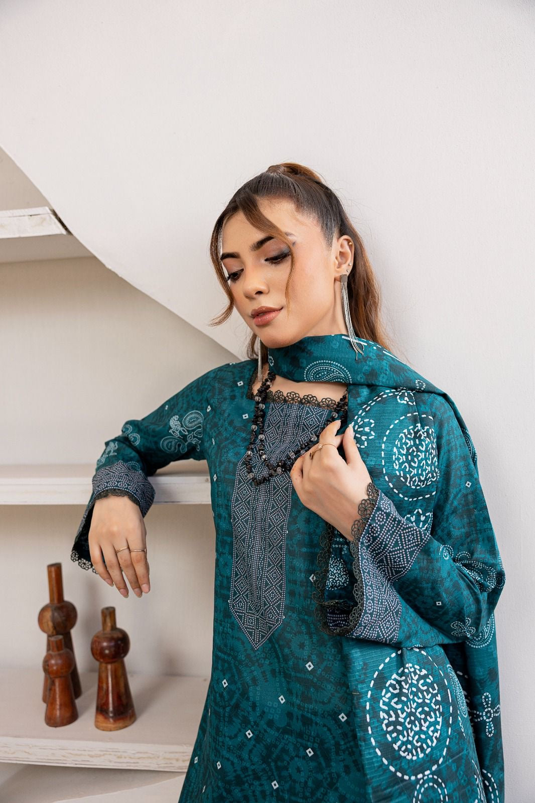 3 PIECE - EMBROIDERED LAWN SUIT