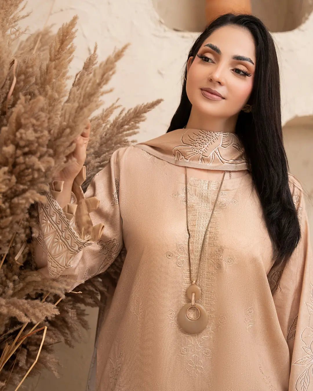 Azura Karandi Embroided 3-Piece