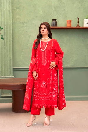 SHEEN LUXE 3PC EMBROIDERED WITH READY TO WEAR DUPATTA