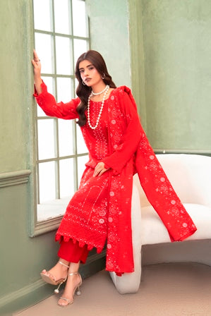 SHEEN LUXE 3PC EMBROIDERED WITH READY TO WEAR DUPATTA