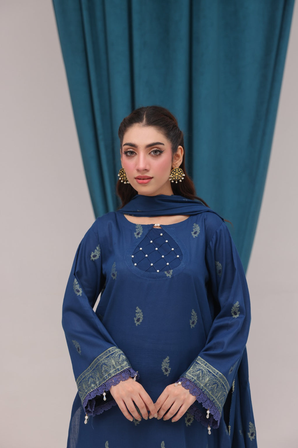 3 PIECE - JACQUARD LAWN SUIT