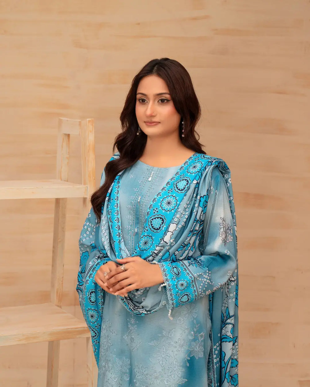 Batik Embroidered 3-Piece