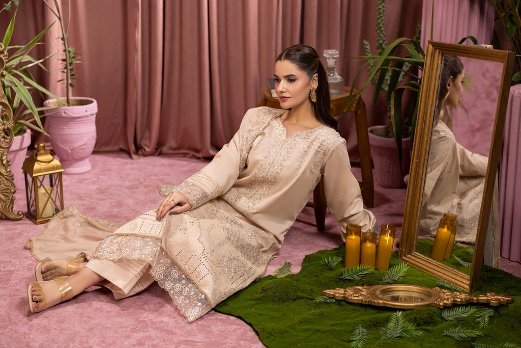 3 PIECE - EMBROIDERED LAWN SUIT