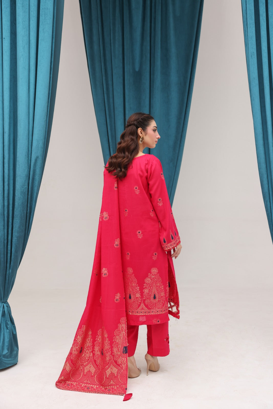 3 PIECE - JACQUARD LAWN SUIT