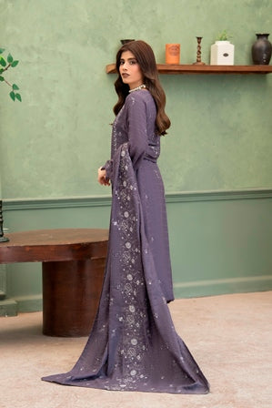 SHEEN LUXE 3PC EMBROIDERED WITH READY TO WEAR DUPATTA