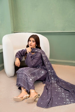 SHEEN LUXE 3PC EMBROIDERED WITH READY TO WEAR DUPATTA