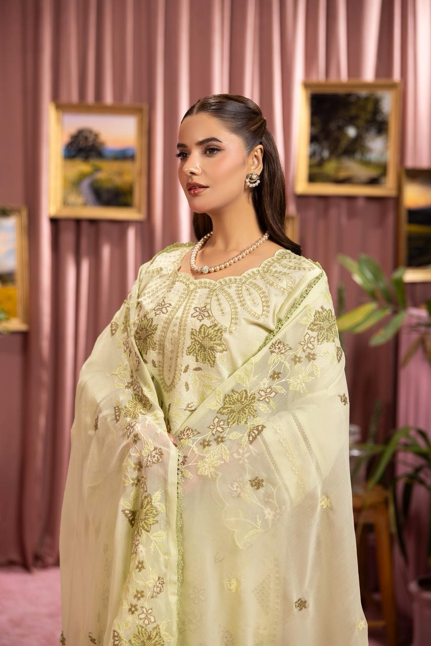 3 PIECE - EMBROIDERED LAWN SUIT