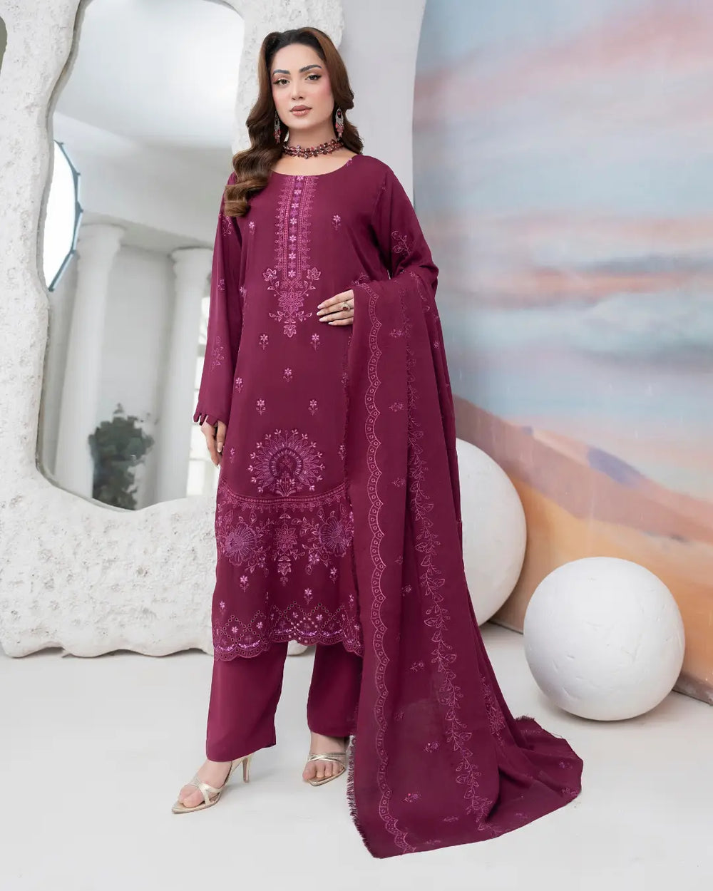 Aura Embroidery 3-Piece