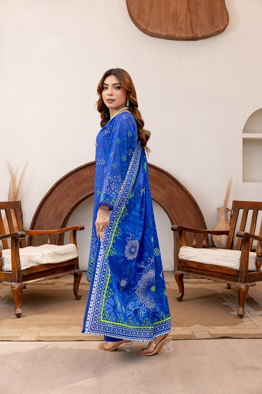 3 PIECE - EMBROIDERED LAWN SUIT