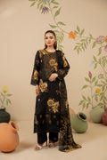 3 PIECE - UNSTITCHED EMBROIDERED LAWN SUIT
