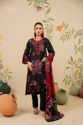 3 PIECE - UNSTITCHED EMBROIDERED LAWN SUIT