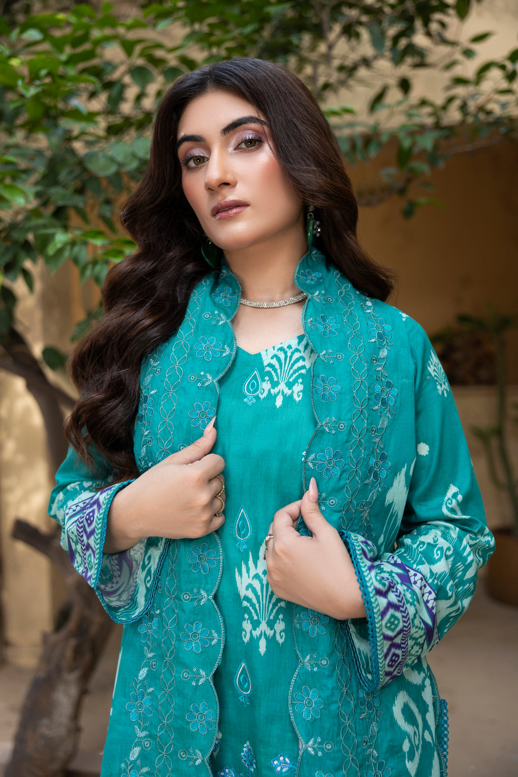 BIN NAEEM Royal Embroidery Vol-01 | 3 Piece Unstitched Cambric Suit