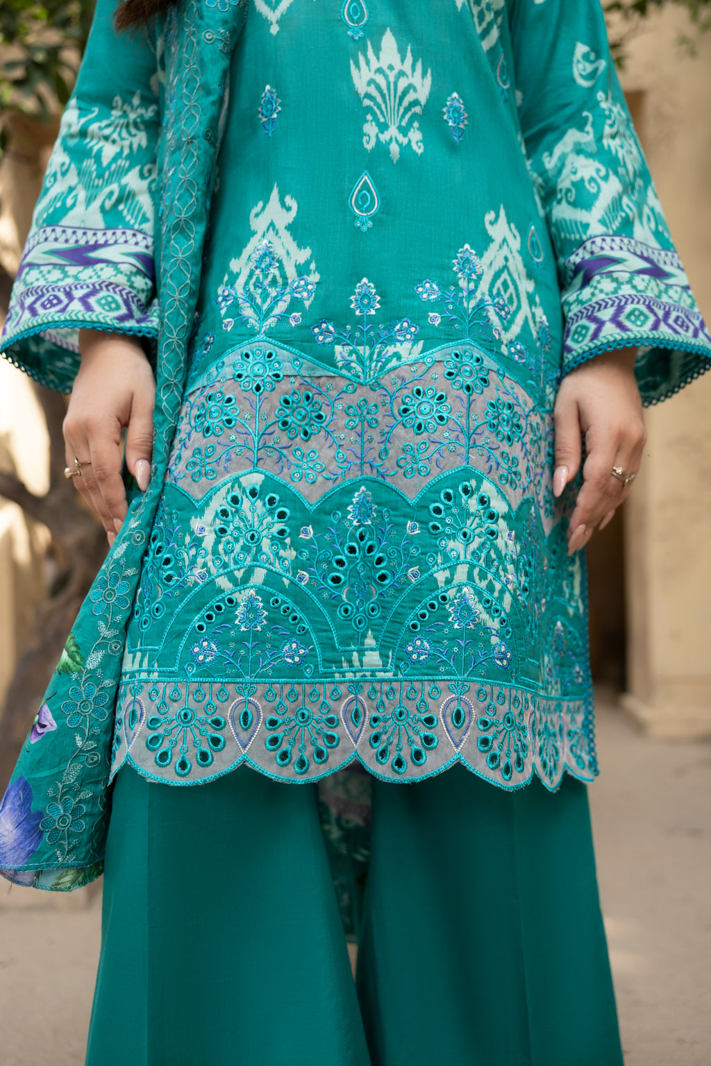 BIN NAEEM Royal Embroidery Vol-01 | 3 Piece Unstitched Cambric Suit