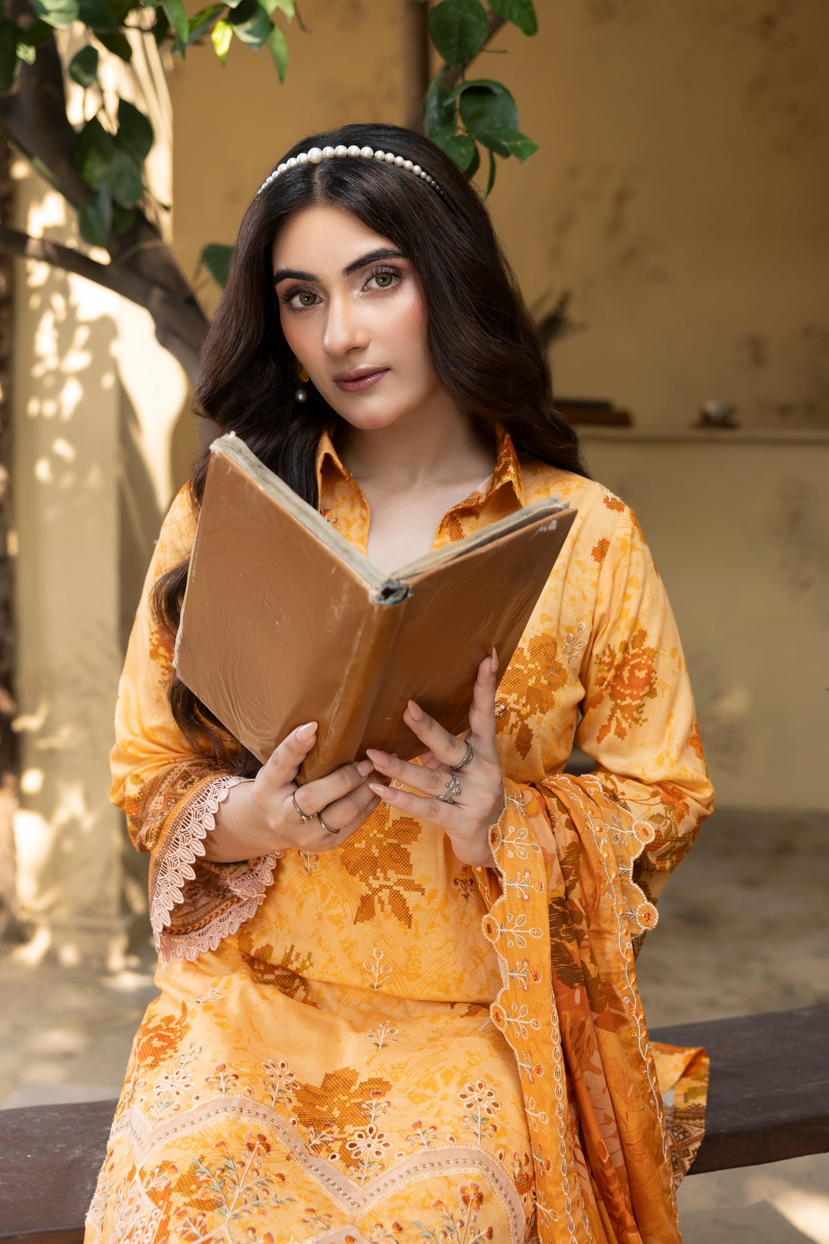 BIN NAEEM Royal Embroidery Vol-01 | 3 Piece Unstitched Cambric Suit