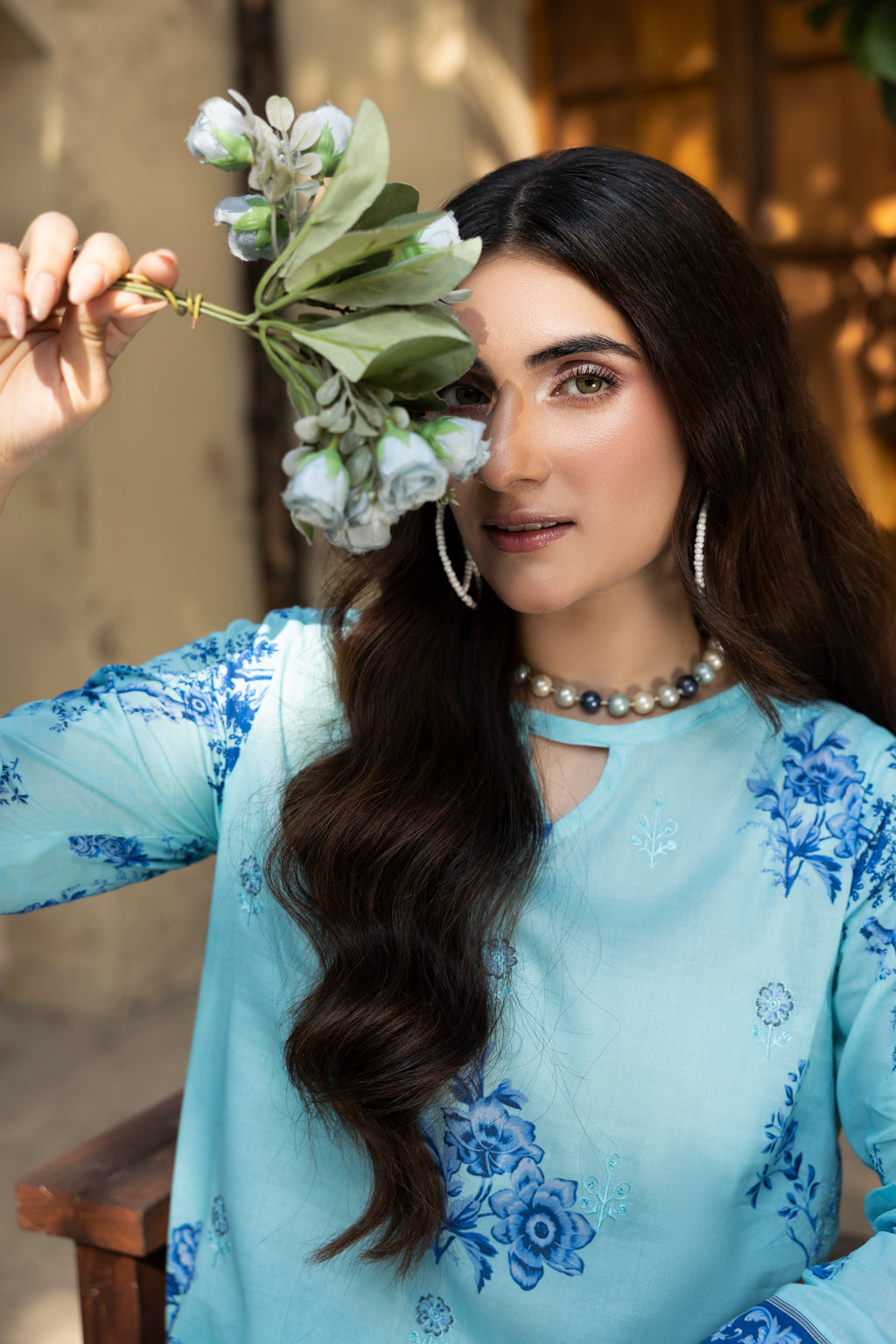BIN NAEEM Royal Embroidery Vol-01 | 3 Piece Unstitched Cambric Suit