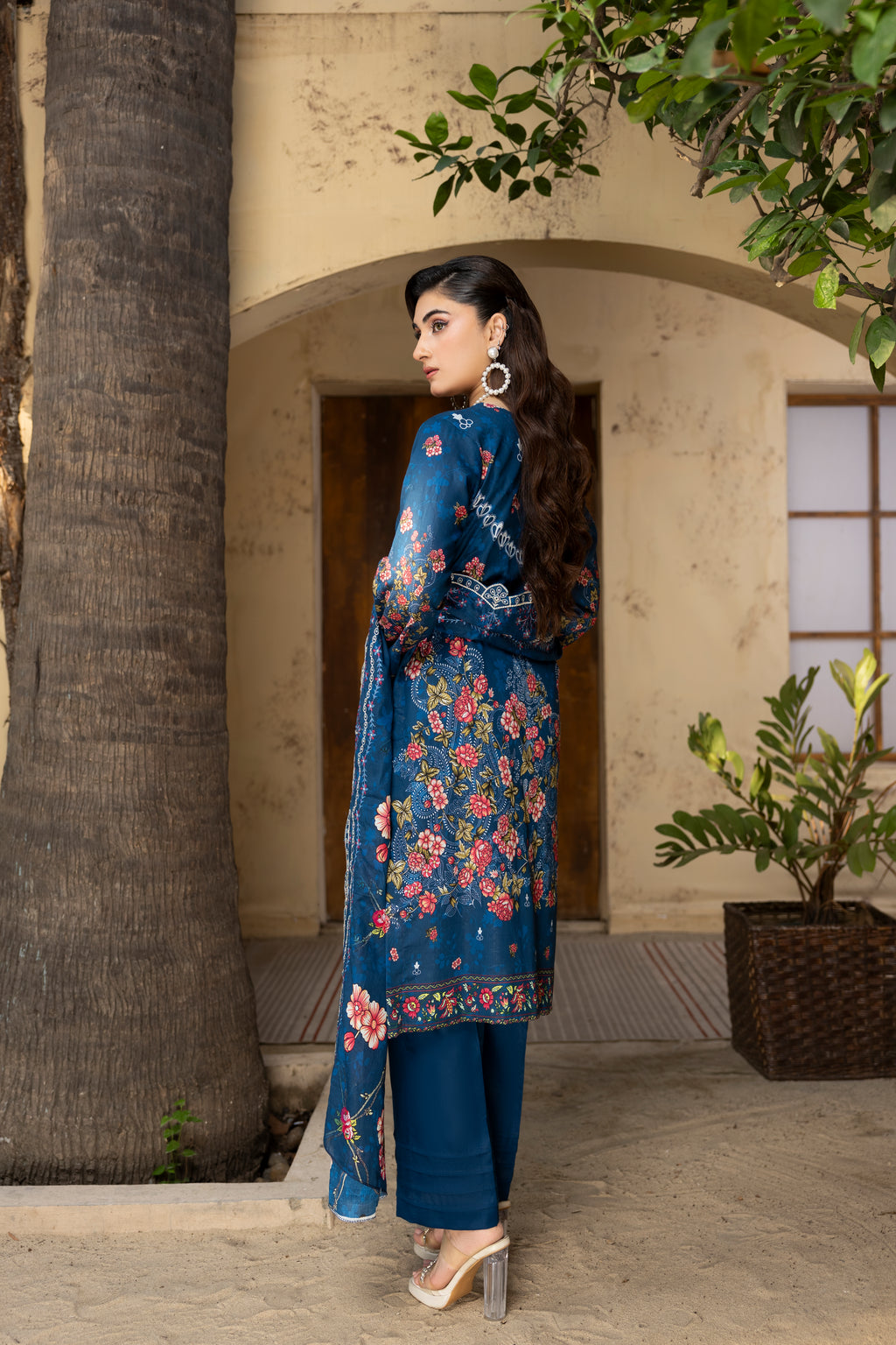 BIN NAEEM Royal Embroidery Vol-01 | 3 Piece Unstitched Cambric Suit