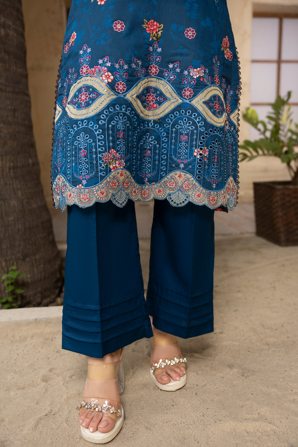 BIN NAEEM Royal Embroidery Vol-01 | 3 Piece Unstitched Cambric Suit