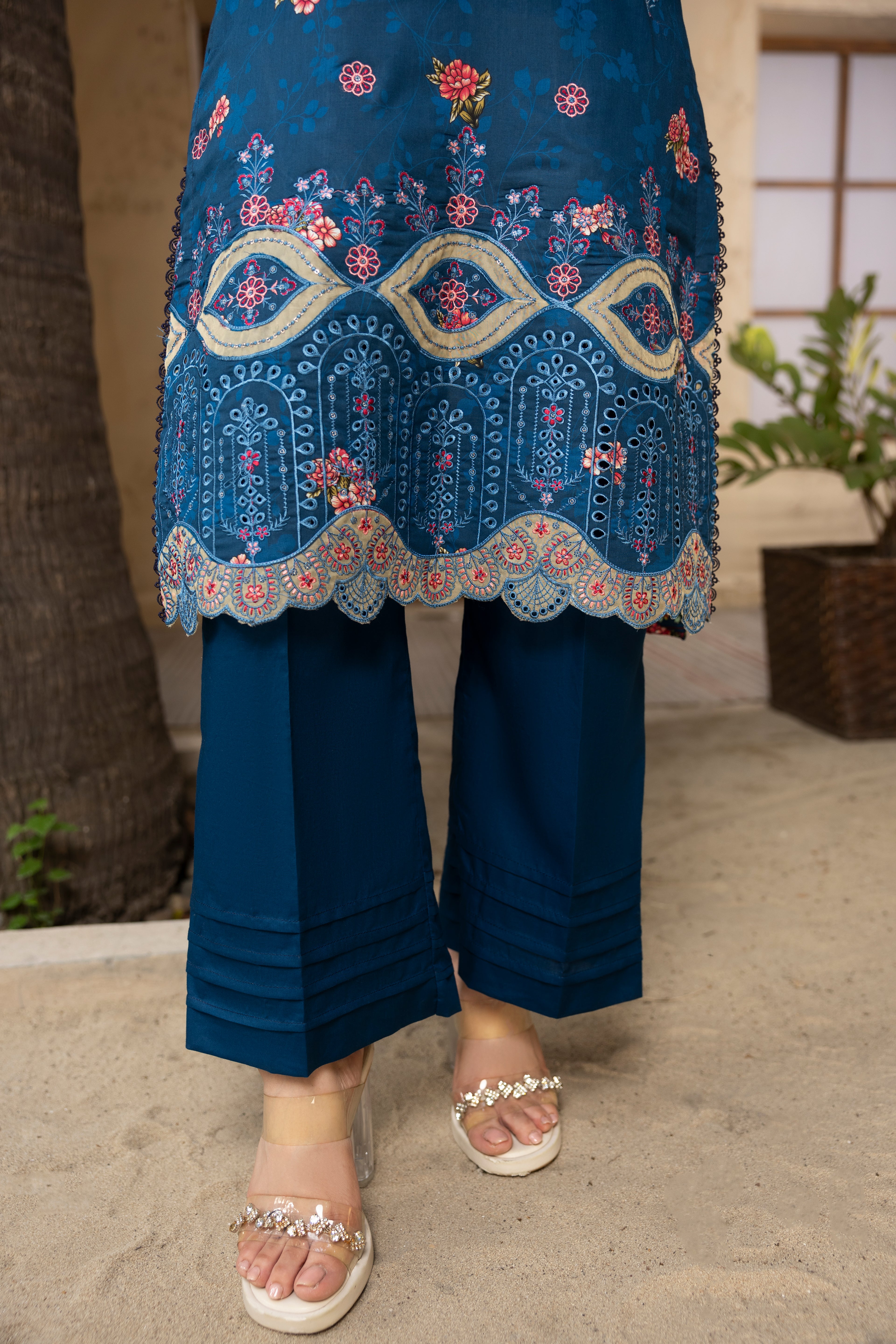 BIN NAEEM Royal Embroidery Vol-01 | 3 Piece Unstitched Cambric Suit