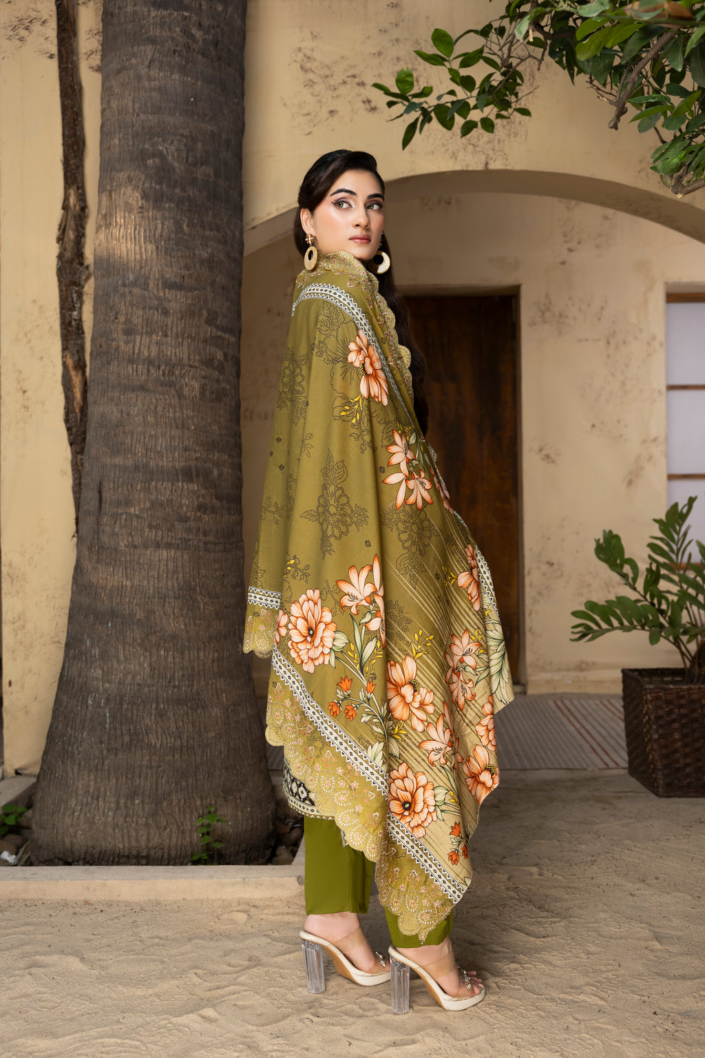 BIN NAEEM Royal Embroidery Vol-01 | 3 Piece Unstitched Cambric Suit
