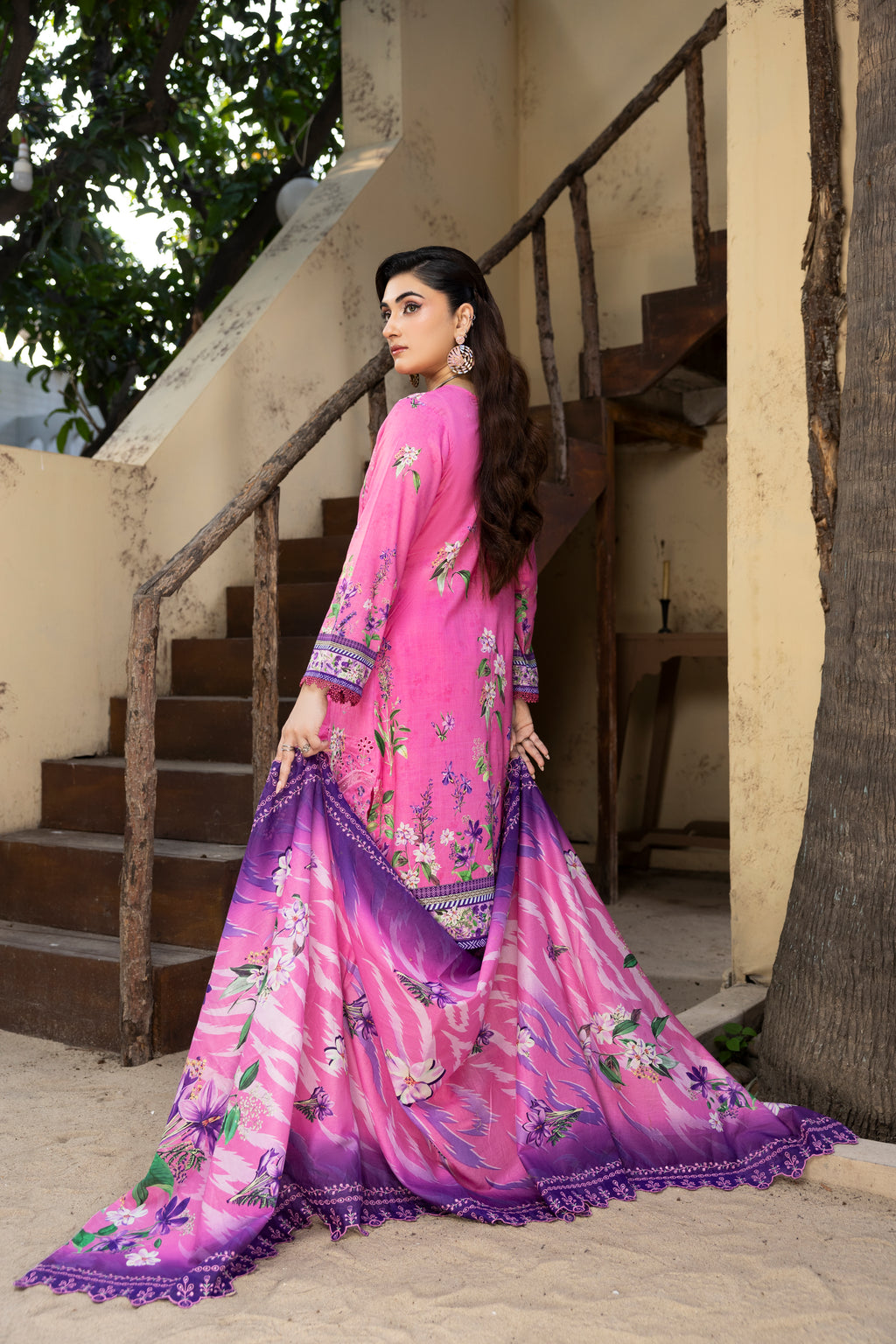 BIN NAEEM Royal Embroidery Vol-01 | 3 Piece Unstitched Cambric Suit