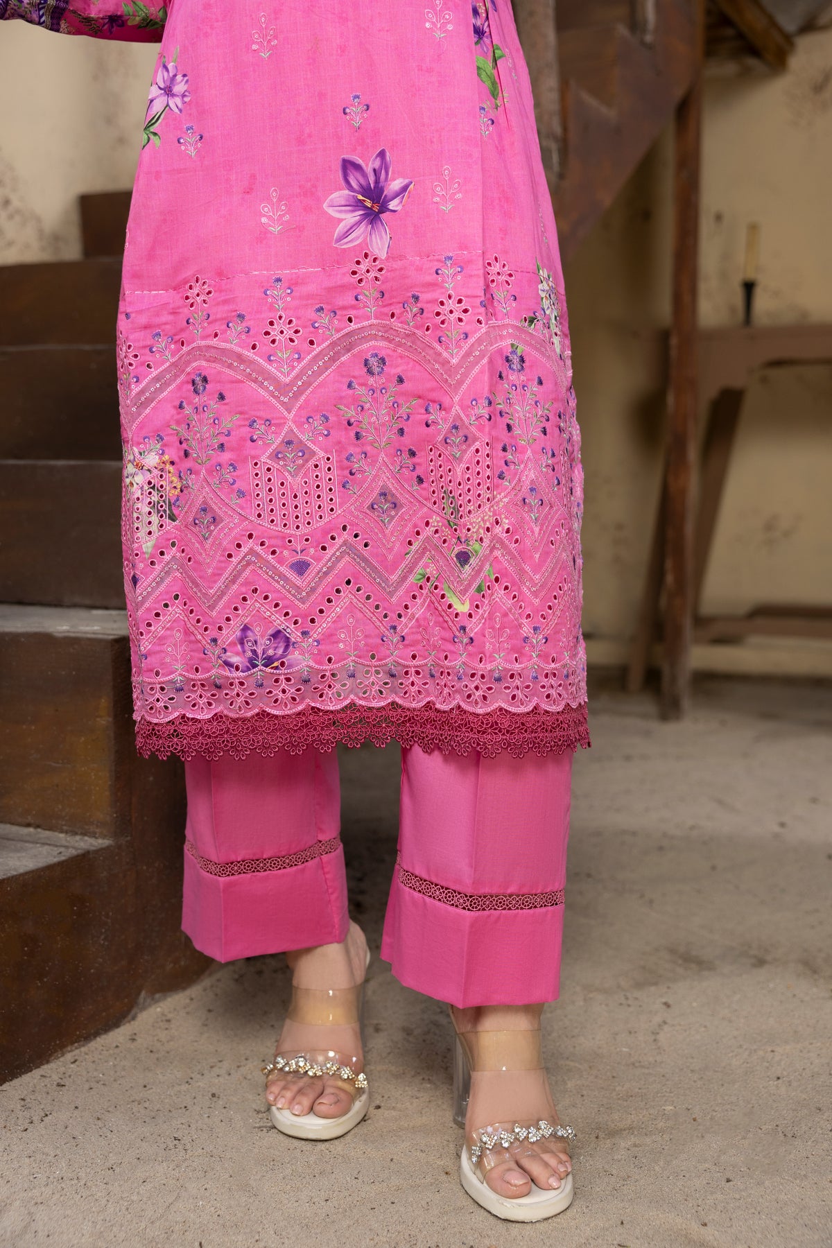BIN NAEEM Royal Embroidery Vol-01 | 3 Piece Unstitched Cambric Suit