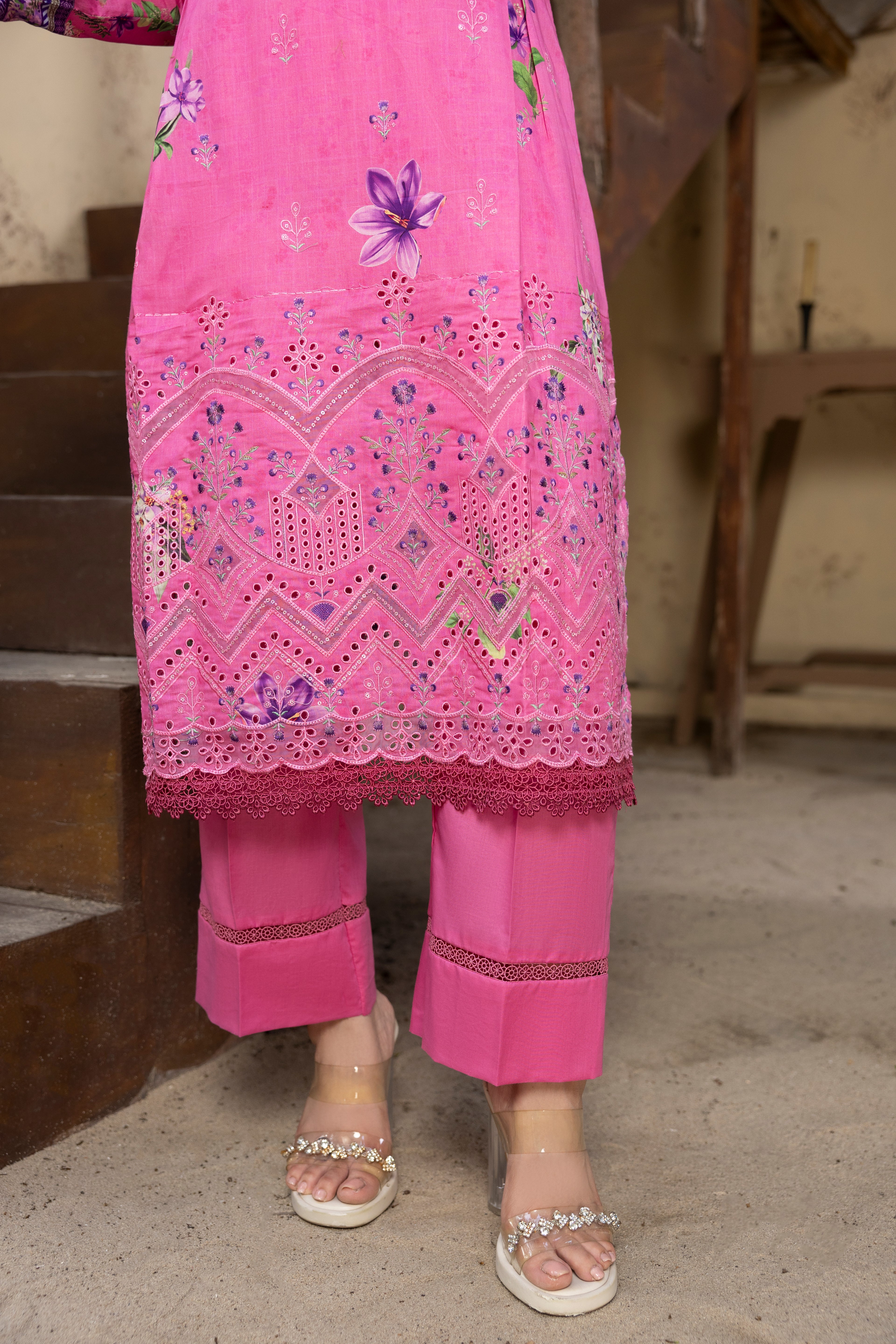 BIN NAEEM Royal Embroidery Vol-01 | 3 Piece Unstitched Cambric Suit