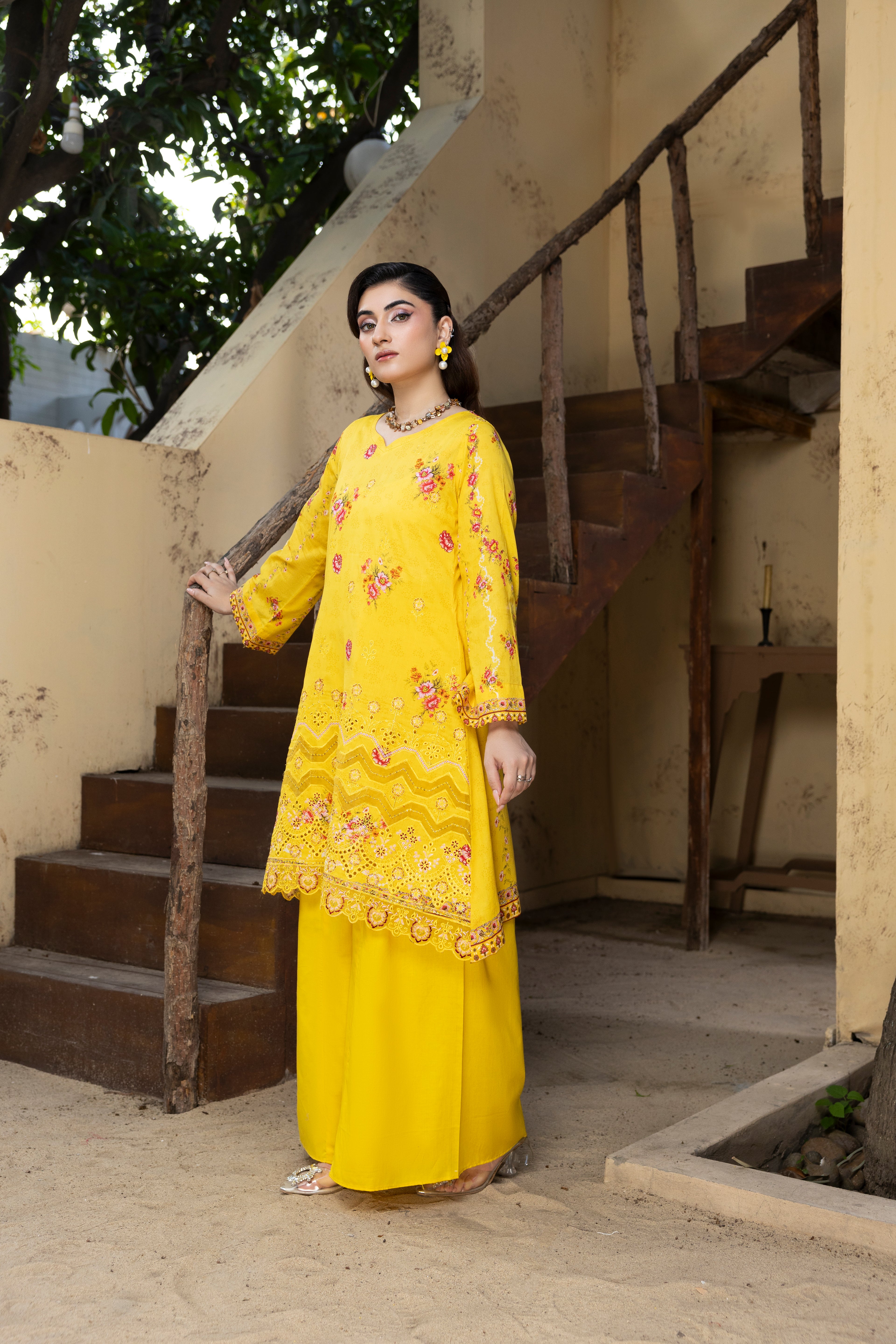 BIN NAEEM Royal Embroidery Vol-01 | 3 Piece Unstitched Cambric Suit