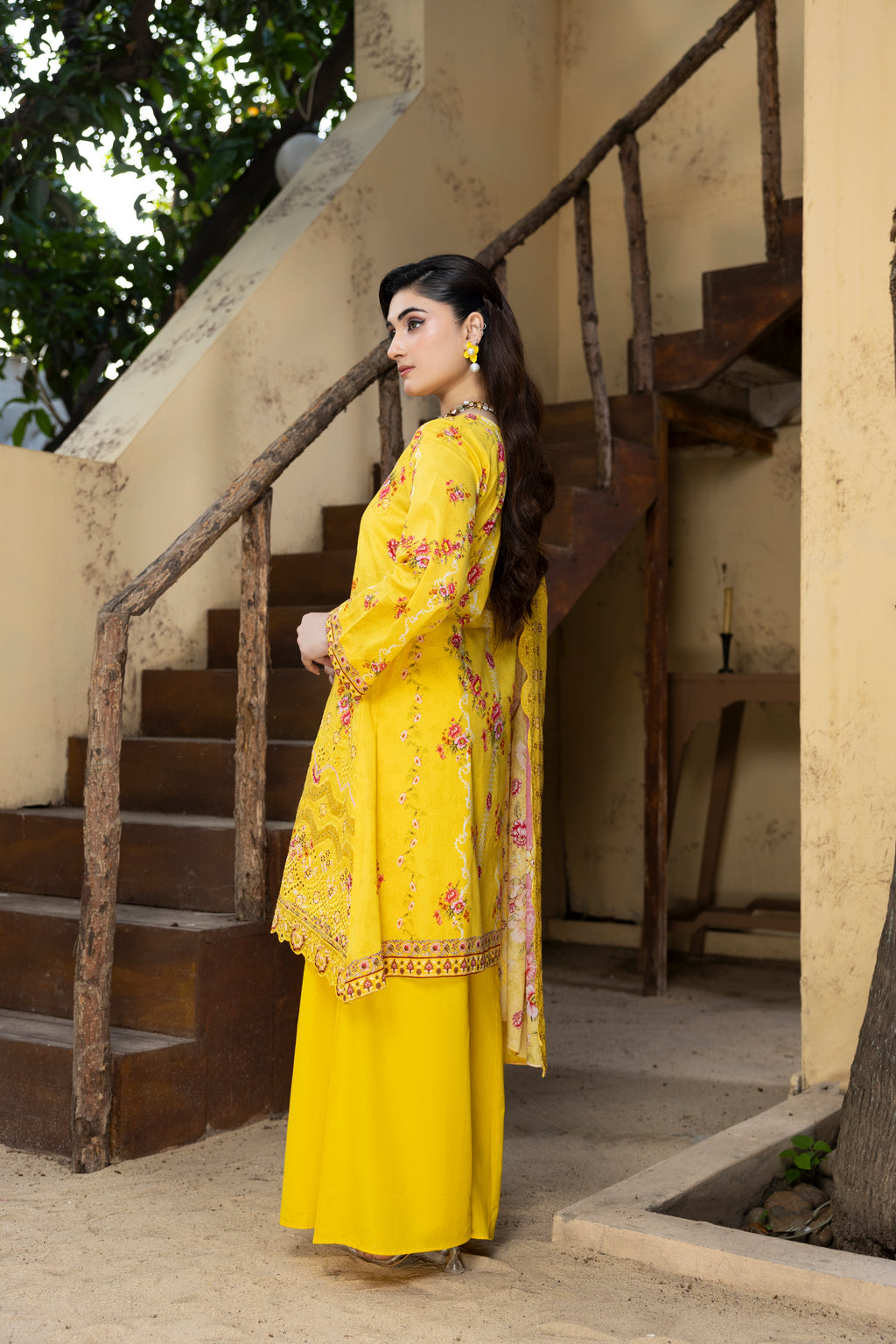 BIN NAEEM Royal Embroidery Vol-01 | 3 Piece Unstitched Cambric Suit
