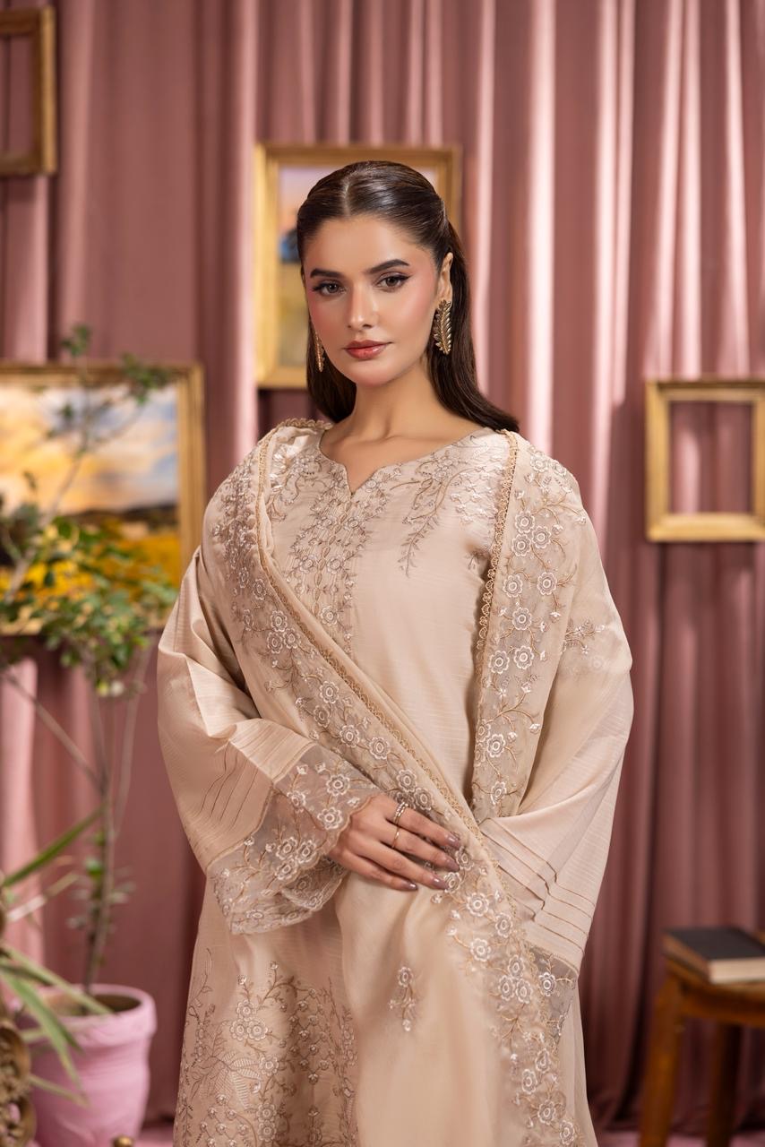 3 PIECE - EMBROIDERED LAWN SUIT