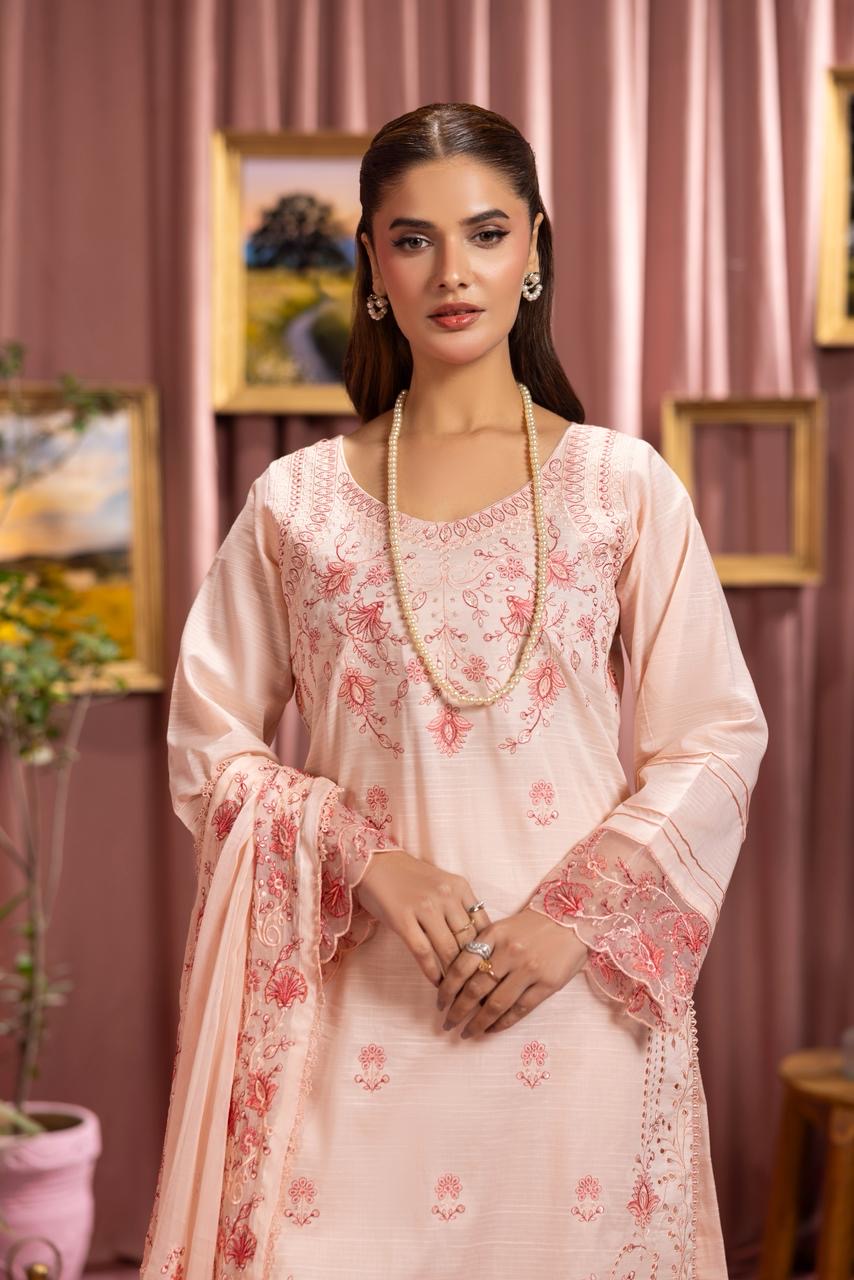 3 PIECE - EMBROIDERED LAWN SUIT