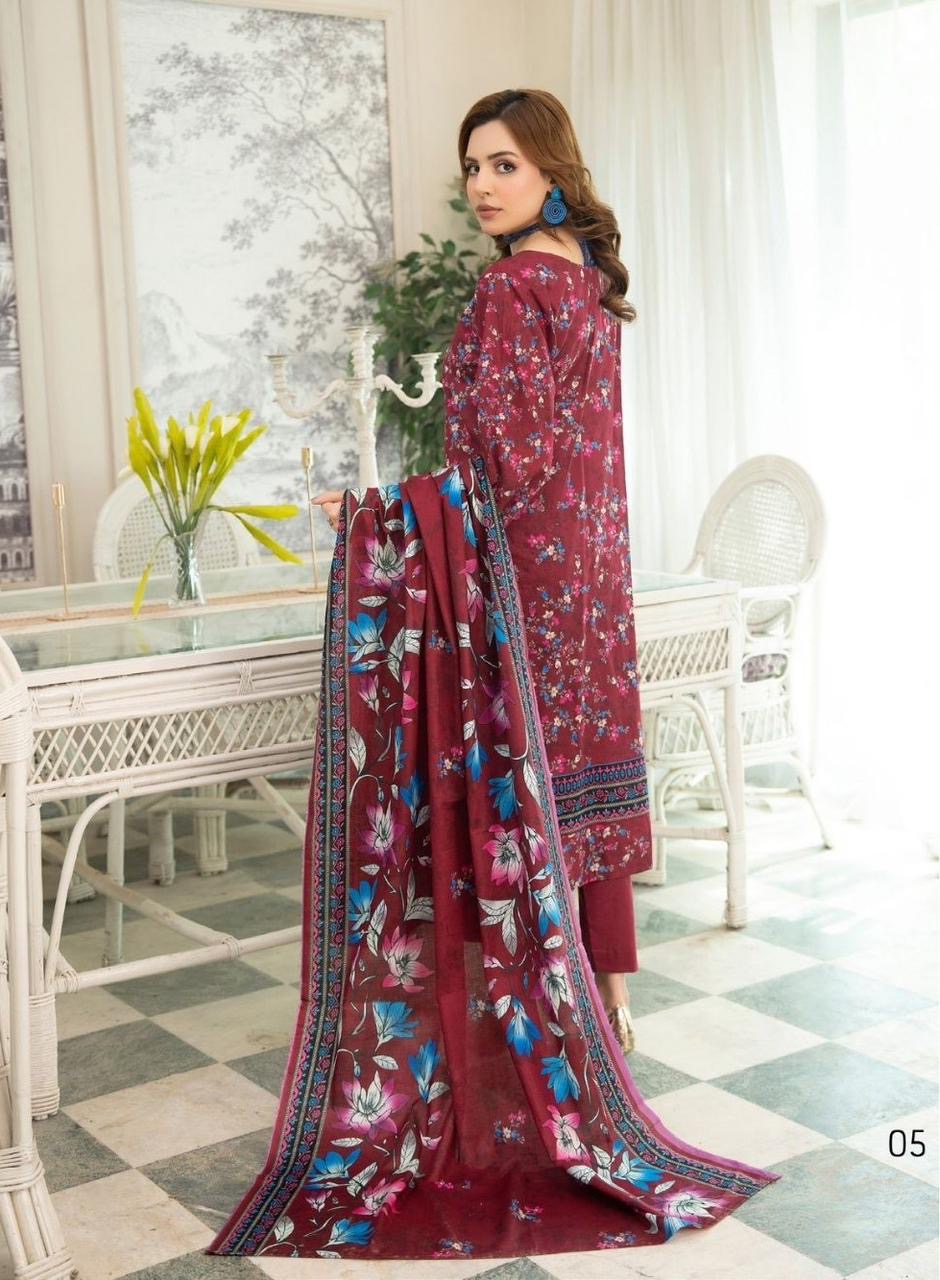 3 PIECE - EMBROIDERED LAWN SUIT