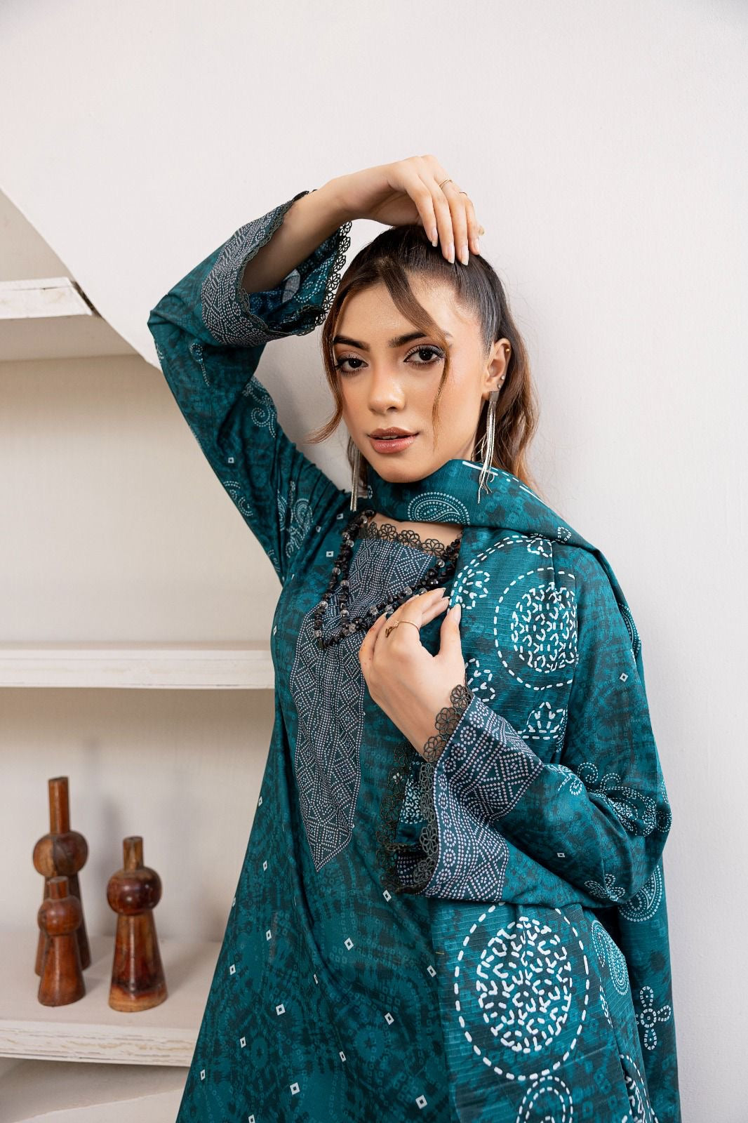 3 PIECE - EMBROIDERED LAWN SUIT