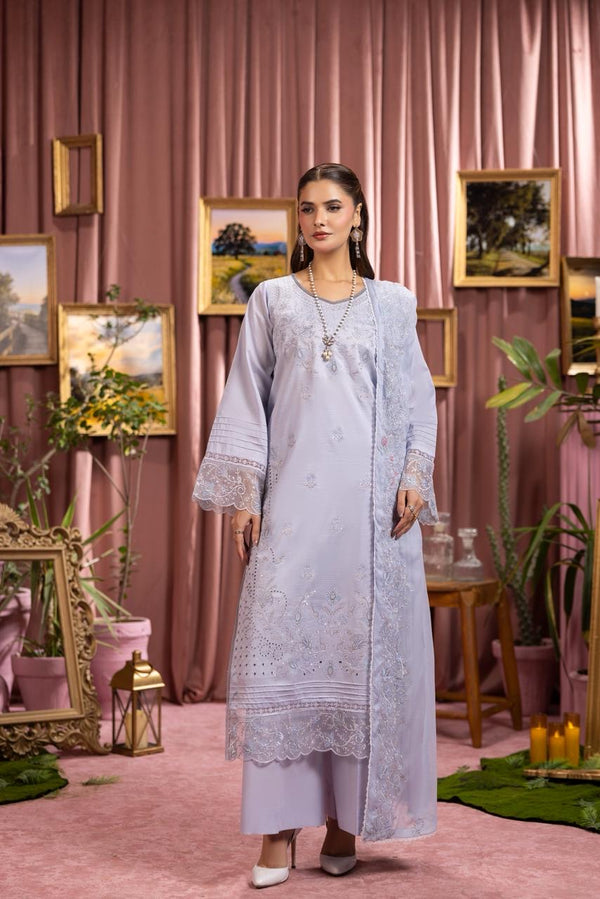 3 PIECE - EMBROIDERED LAWN SUIT
