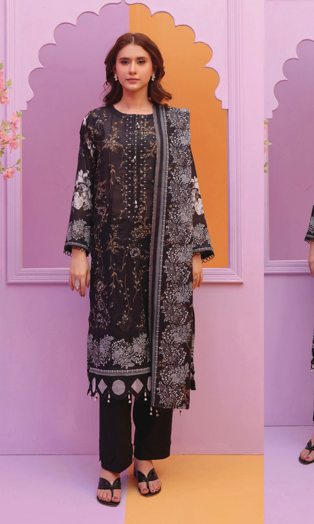 3 PIECE - EMBROIDERED LAWN SUIT