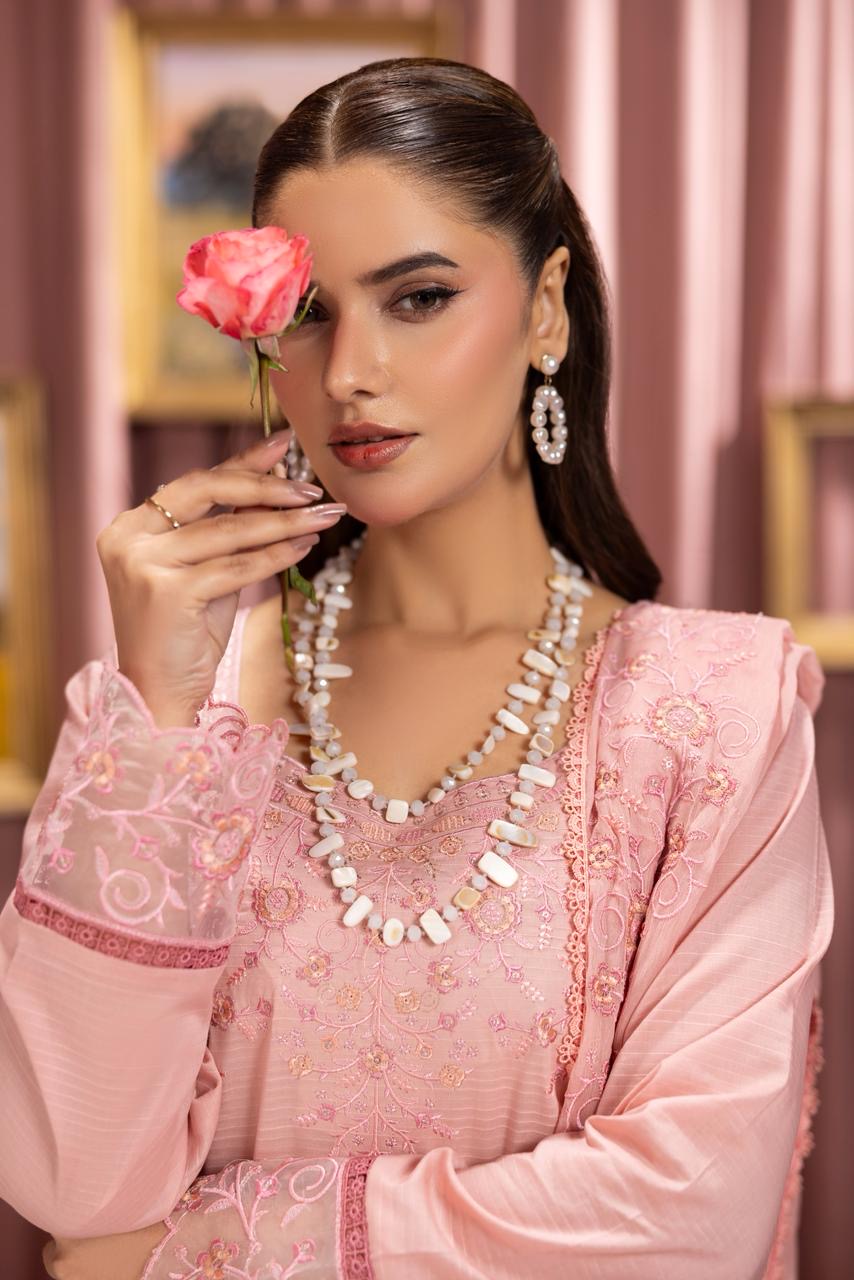 3 PIECE - EMBROIDERED LAWN SUIT