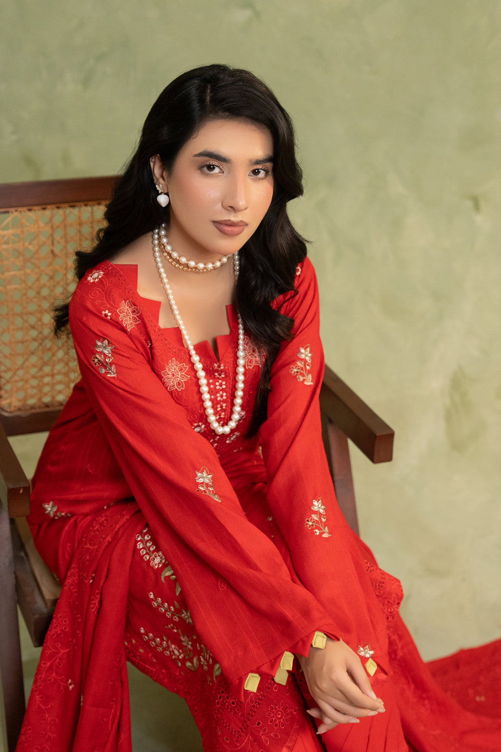 SHEEN LUXE 3PC EMBROIDERED WITH READY TO WEAR DUPATTA