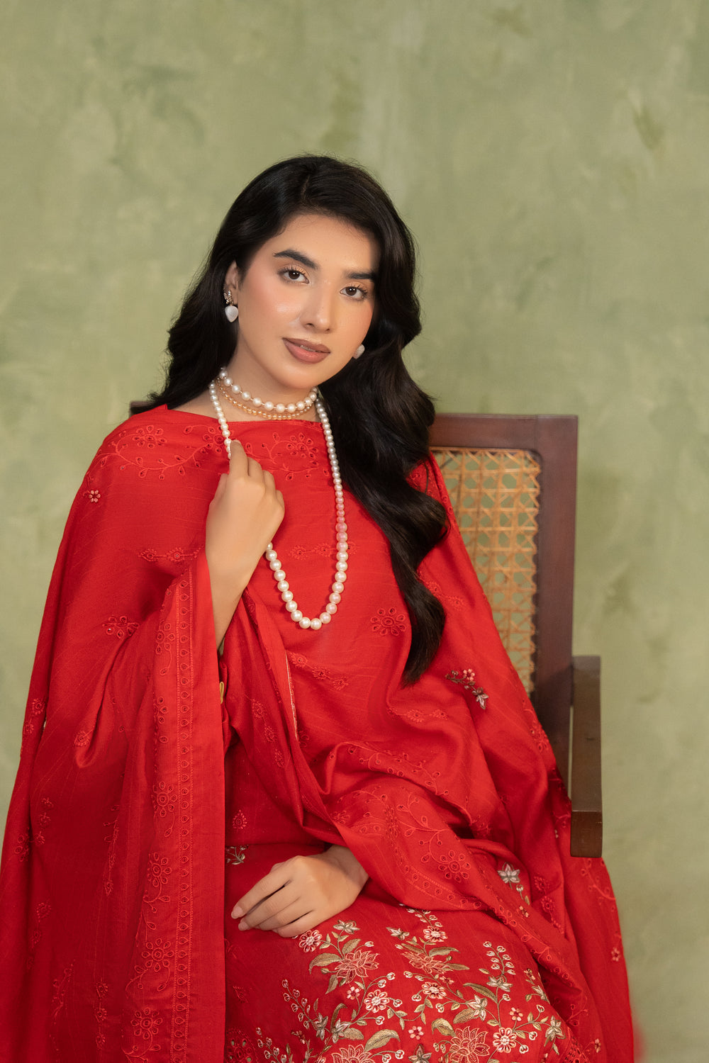 SHEEN LUXE 3PC EMBROIDERED WITH READY TO WEAR DUPATTA