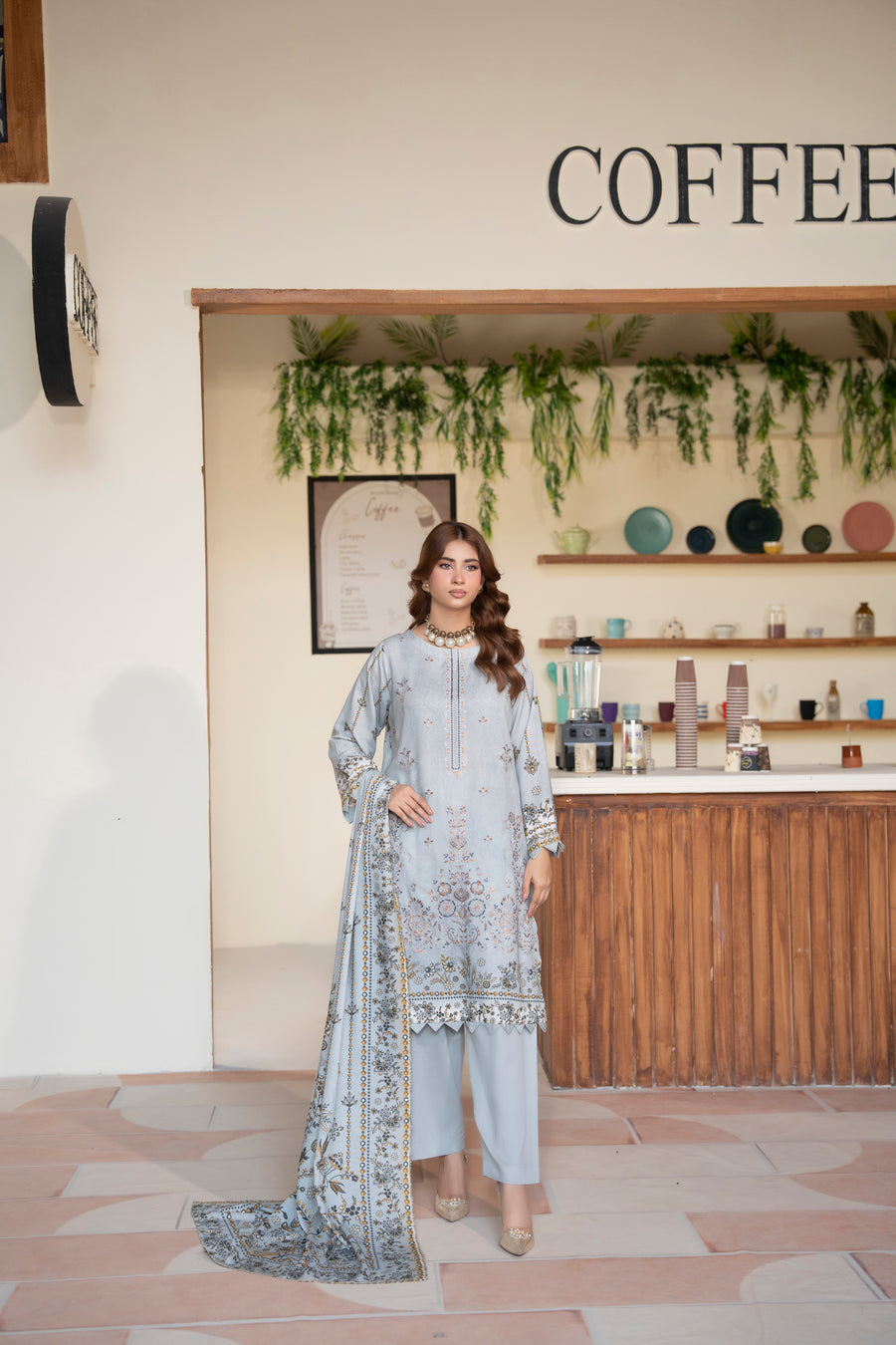 AZURA Karandi Embroidery Vol-04 | 3 Piece Unstitched Karandi Suit