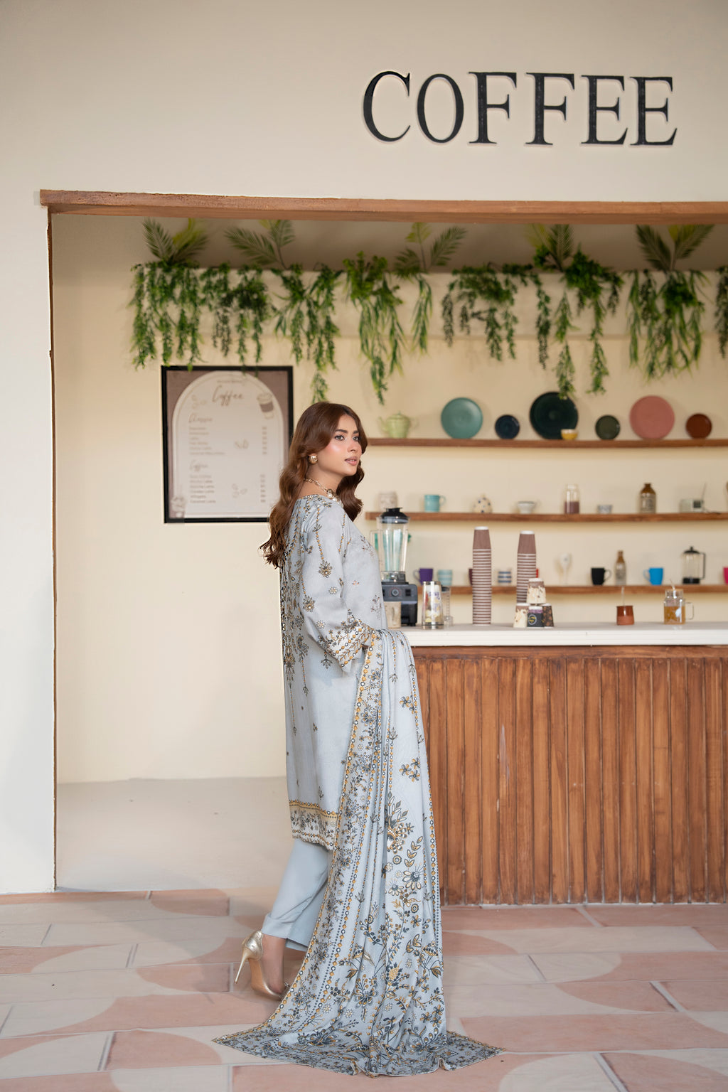 AZURA Karandi Embroidery Vol-04 | 3 Piece Unstitched Karandi Suit