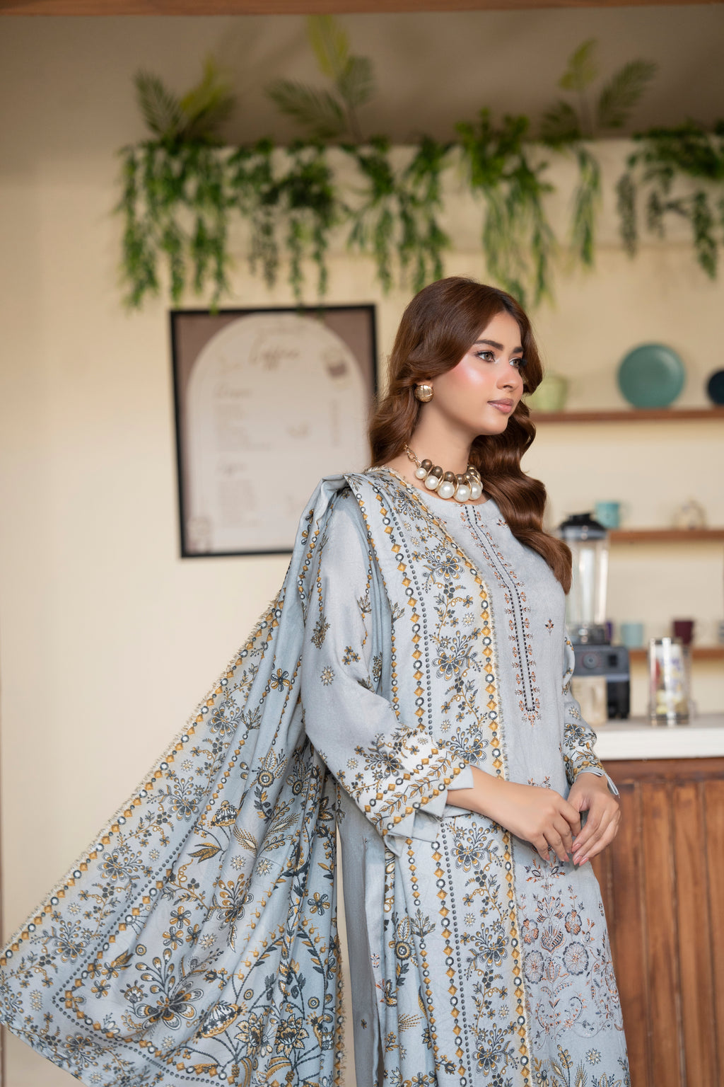 AZURA Karandi Embroidery Vol-04 | 3 Piece Unstitched Karandi Suit