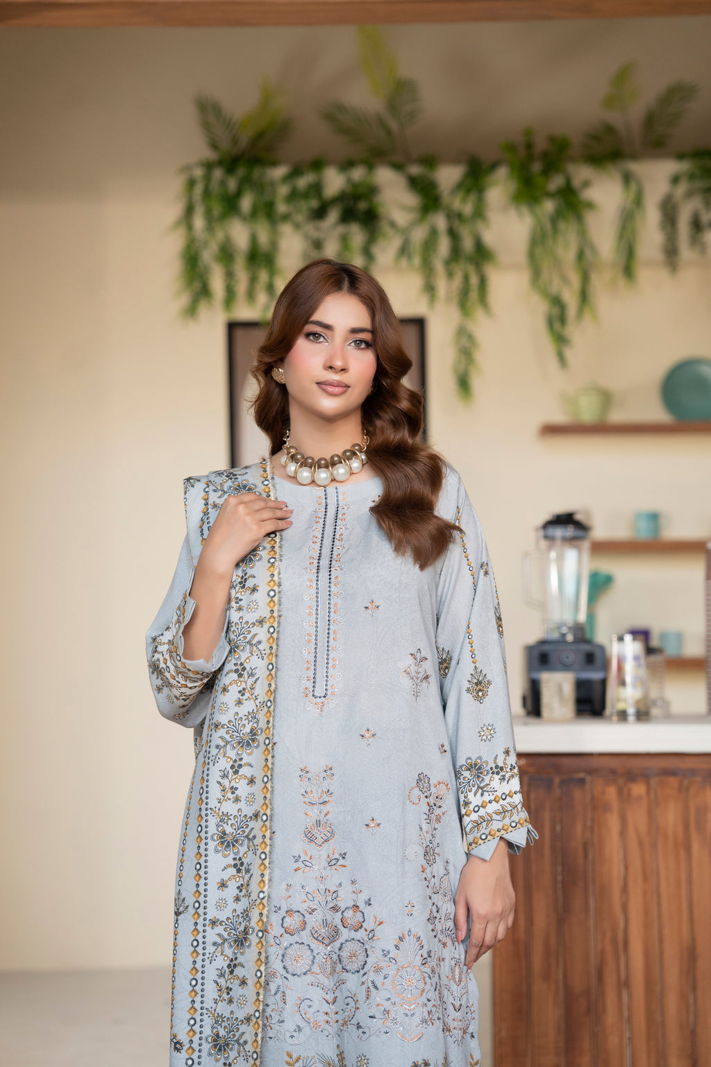 AZURA Karandi Embroidery Vol-04 | 3 Piece Unstitched Karandi Suit