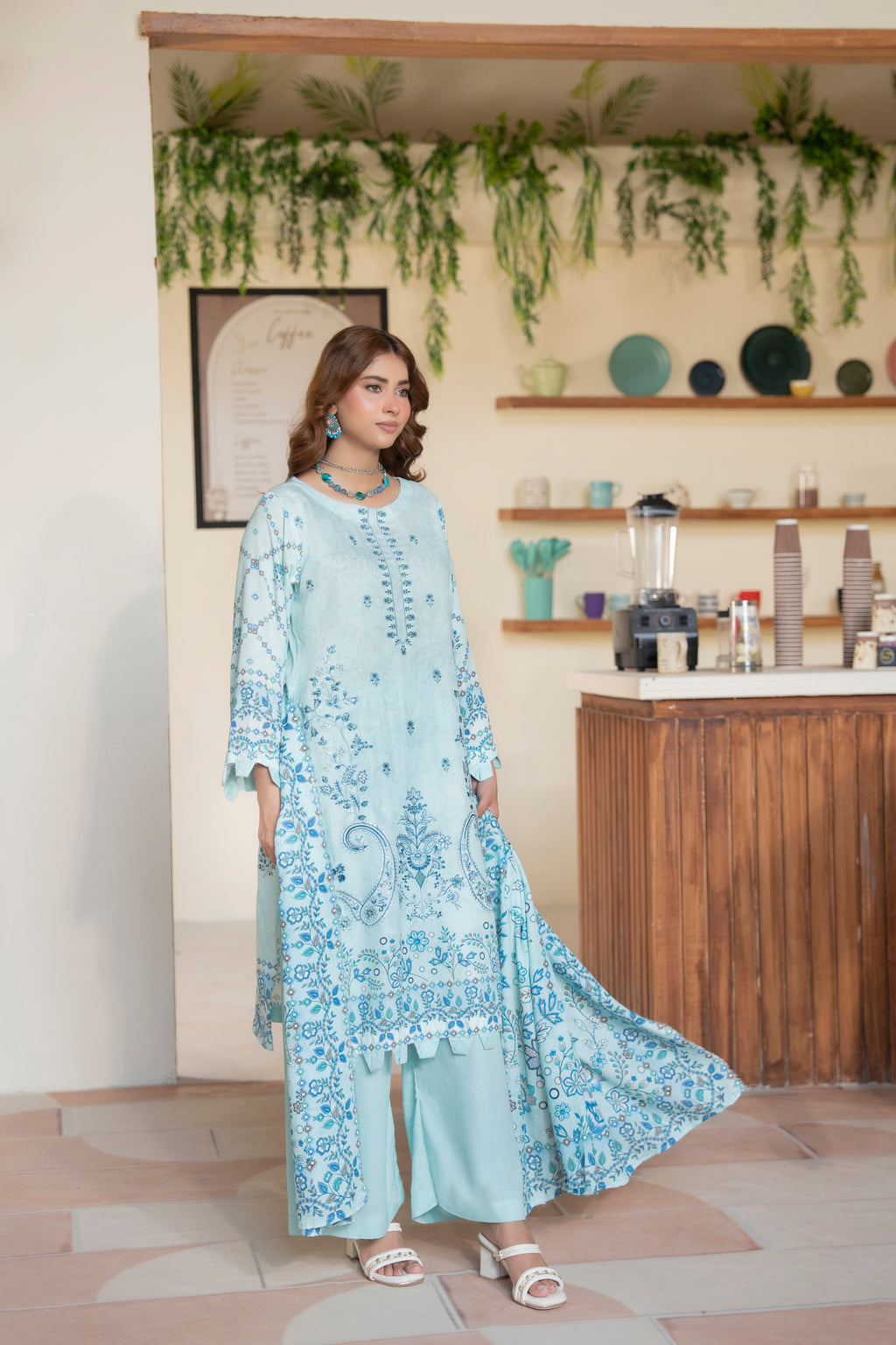 AZURA Karandi Embroidery Vol-04 | 3 Piece Unstitched Karandi Suit