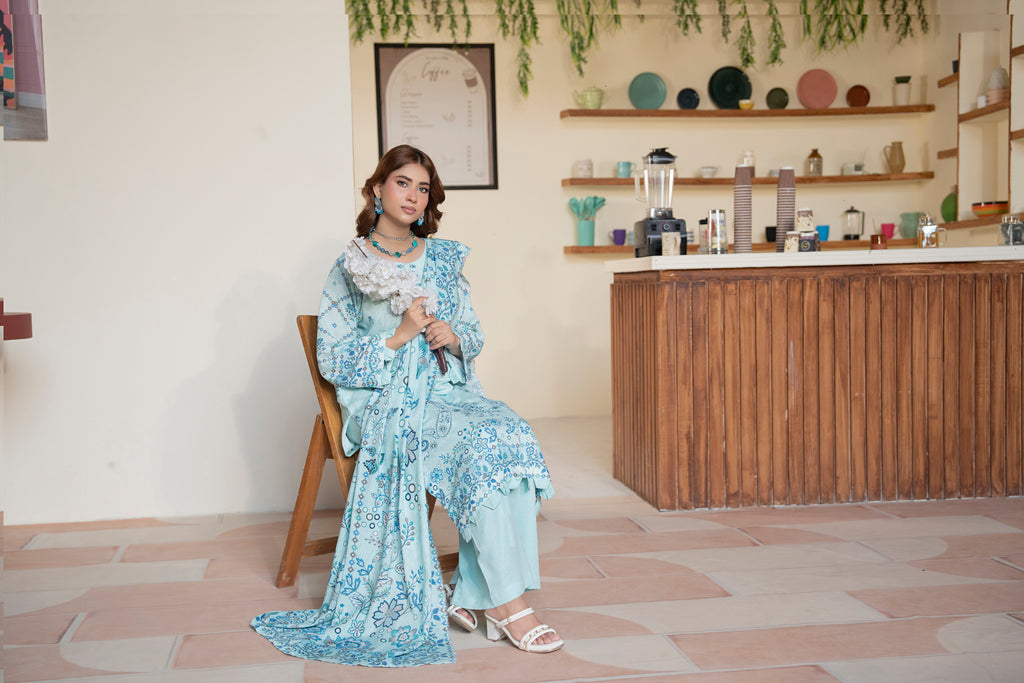 AZURA Karandi Embroidery Vol-04 | 3 Piece Unstitched Karandi Suit