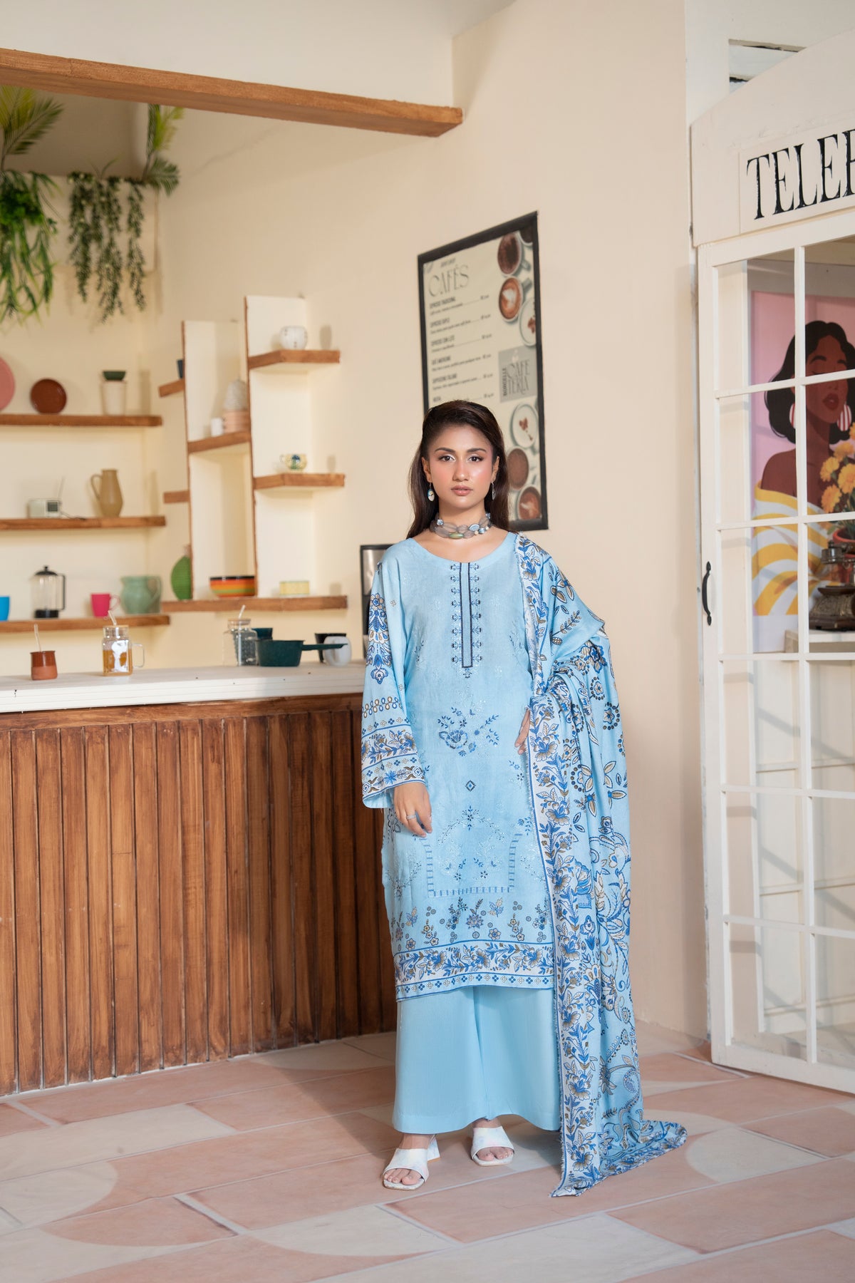 AZURA Karandi Embroidery Vol-04 | 3 Piece Unstitched Karandi Suit