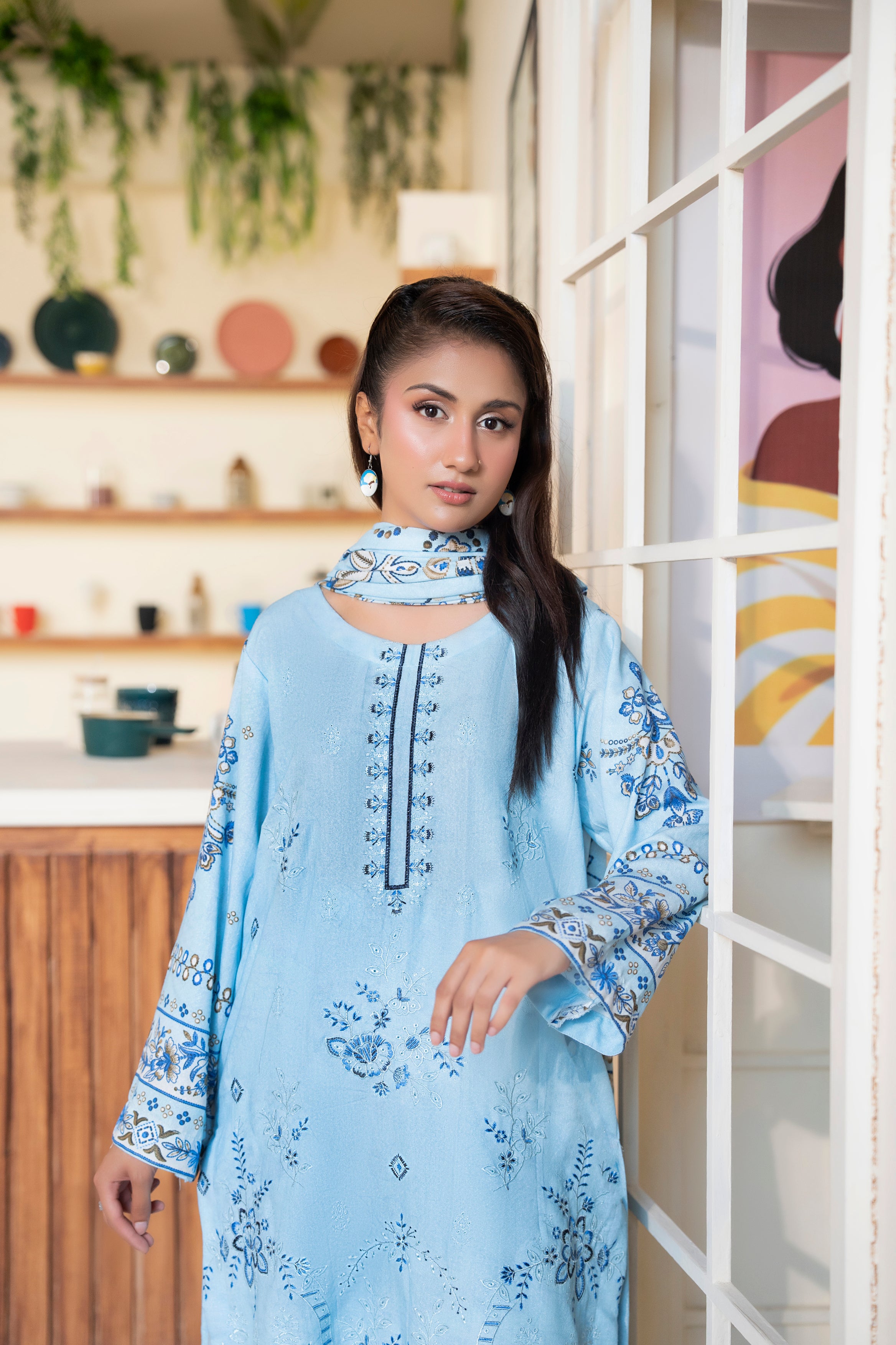 AZURA Karandi Embroidery Vol-04 | 3 Piece Unstitched Karandi Suit