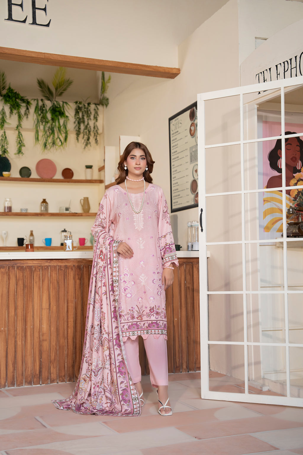 AZURA Karandi Embroidery Vol-04 | 3 Piece Unstitched Karandi Suit