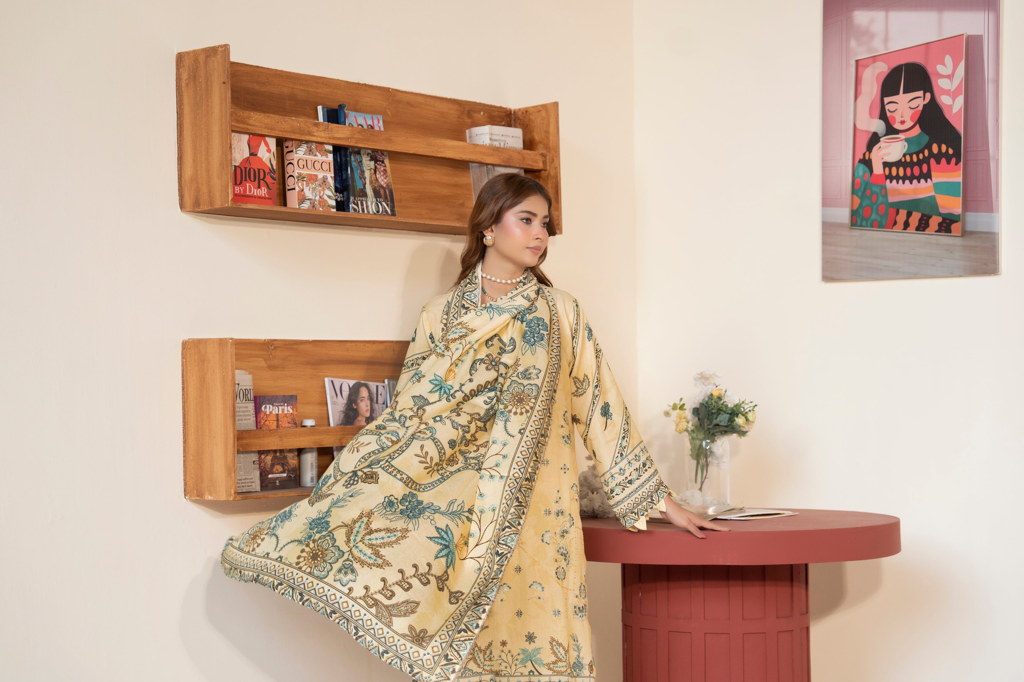 AZURA Karandi Embroidery Vol-04 | 3 Piece Unstitched Karandi Suit