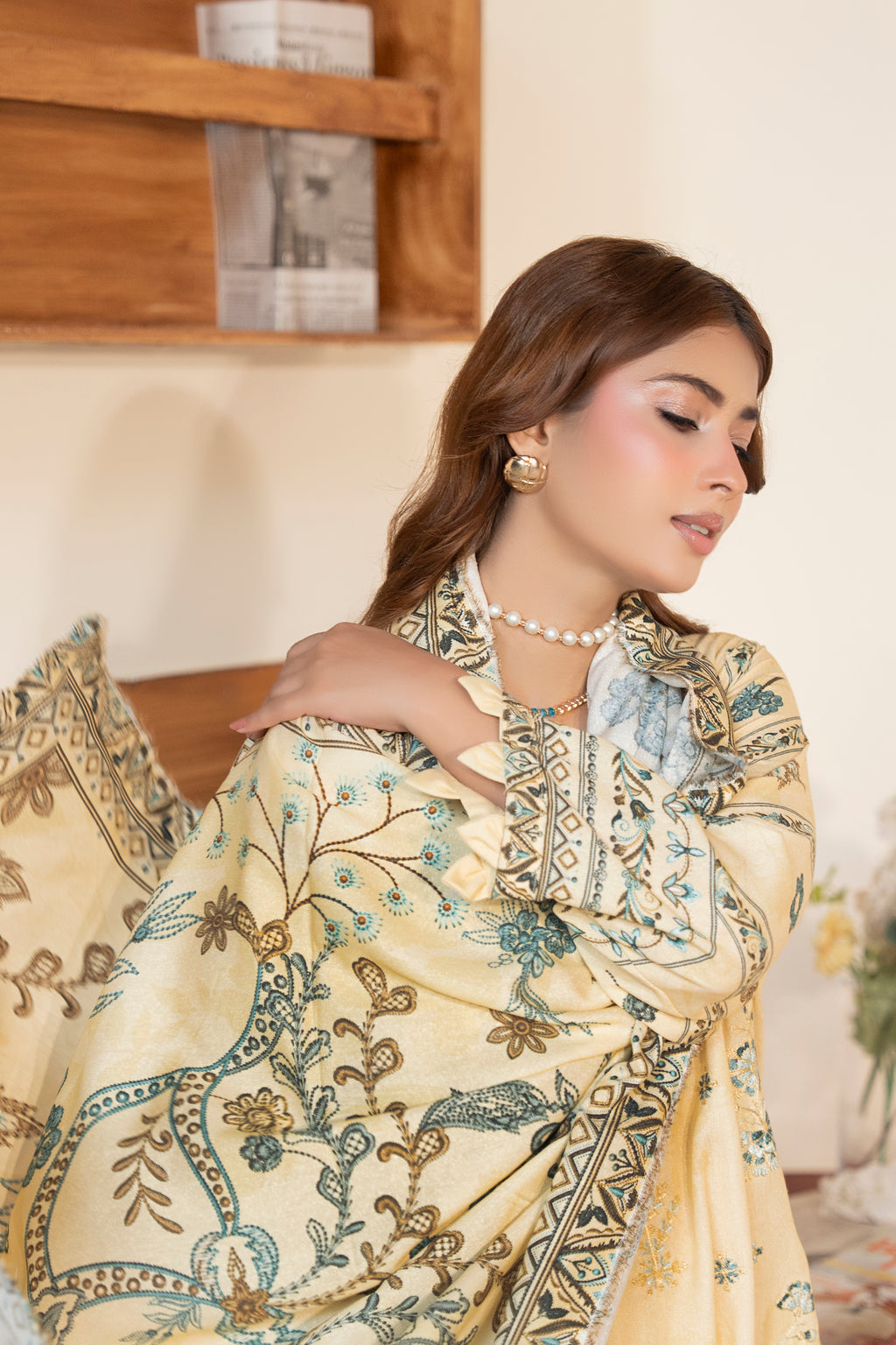 AZURA Karandi Embroidery Vol-04 | 3 Piece Unstitched Karandi Suit