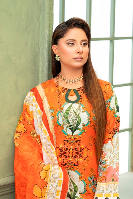 3 PIECE - PRINTED LAWN SUIT